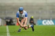 7 August 2021; Austin Gleeson of Waterford takes a sideline cut during the GAA Hurling All-Ireland Senior Championship semi-final match between Limerick and Waterford at Croke Park in Dublin. Photo by Seb Daly/Sportsfile