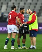 7 August 2021; Robbie Henshaw, left, and Bundee Aki of British and Irish Lions take a drink of water during the third test of the British and Irish Lions tour match between South Africa and British and Irish Lions at Cape Town Stadium in Cape Town, South Africa. Photo by Ashley Vlotman/Sportsfile