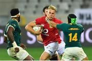 7 August 2021; Duhan van der Merwe of British and Irish Lions is tackled by Cheslin Kolbe of South Africa during the third test of the British and Irish Lions tour match between South Africa and British and Irish Lions at Cape Town Stadium in Cape Town, South Africa. Photo by Ashley Vlotman/Sportsfile