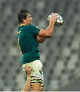 7 August 2021; Eben Etzebeth of South Africa wins possession in the lineout during the third test of the British and Irish Lions tour match between South Africa and British and Irish Lions at Cape Town Stadium in Cape Town, South Africa. Photo by Ashley Vlotman/Sportsfile
