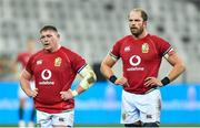 7 August 2021; Tadhg Furlong, left, and Alun Wyn Jones of British and Irish Lions during the third test of the British and Irish Lions tour match between South Africa and British and Irish Lions at Cape Town Stadium in Cape Town, South Africa. Photo by Ashley Vlotman/Sportsfile