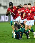 7 August 2021; Maro Itoje of British and Irish Lions is tackled by Cheslin Kolbe of South Africa during the third test of the British and Irish Lions tour match between South Africa and British and Irish Lions at Cape Town Stadium in Cape Town, South Africa. Photo by Ashley Vlotman/Sportsfile