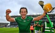 7 August 2021; Tom Morrissey of Limerick celebrates after his side's victory over Waterford in their GAA Hurling All-Ireland Senior Championship semi-final match at Croke Park in Dublin. Photo by Seb Daly/Sportsfile