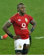 7 August 2021; Maro Itoje of British and Irish Lions dejected after the third test of the British and Irish Lions tour match between South Africa and British and Irish Lions at Cape Town Stadium in Cape Town, South Africa. Photo by Ashley Vlotman/Sportsfile