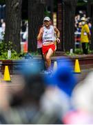 8 August 2021; Adam Nowicki of Poland in action during the men's marathon at Sapporo Odori Park on day 16 during the 2020 Tokyo Summer Olympic Games in Sapporo, Japan. Photo by Ramsey Cardy/Sportsfile