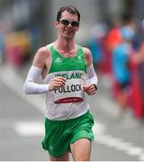8 August 2021; Paul Pollock of Ireland crosses the finish line in 71st place in the men's marathon at Sapporo Odori Park on day 16 during the 2020 Tokyo Summer Olympic Games in Sapporo, Japan. Photo by Ramsey Cardy/Sportsfile
