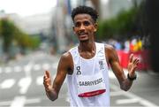 8 August 2021; Tachlowini Gabriyesos of Refugee Olympic Team after the men's marathon at Sapporo Odori Park on day 16 during the 2020 Tokyo Summer Olympic Games in Sapporo, Japan. Photo by Ramsey Cardy/Sportsfile