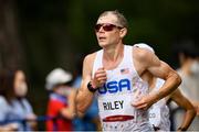 8 August 2021; Jacob Riley of USA during the men's marathon at Sapporo Odori Park on day 16 during the 2020 Tokyo Summer Olympic Games in Sapporo, Japan. Photo by Ramsey Cardy/Sportsfile