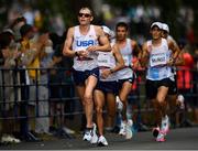 8 August 2021; Jacob Riley of USA during the men's marathon at Sapporo Odori Park on day 16 during the 2020 Tokyo Summer Olympic Games in Sapporo, Japan. Photo by Ramsey Cardy/Sportsfile
