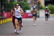 8 August 2021; Jacob Riley of USA during the men's marathon at Sapporo Odori Park on day 16 during the 2020 Tokyo Summer Olympic Games in Sapporo, Japan. Photo by Ramsey Cardy/Sportsfile