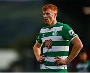 5 August 2021; Rory Gaffney of Shamrock Rovers during the UEFA Europa Conference League third qualifying round first leg match between Shamrock Rovers and Teuta at Tallaght Stadium in Dublin. Photo by Eóin Noonan/Sportsfile
