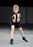 8 August 2021; Kilkenny supporter Cian Dowling, aged 9, from Bennettsbridge, Kilkenny, ahead of the GAA Hurling All-Ireland Senior Championship semi-final match between Kilkenny and Cork at Croke Park in Dublin. Photo by Daire Brennan/Sportsfile