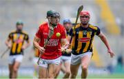8 August 2021; Mark Coleman of Cork in action against Adrian Mullen of Kilkenny during the GAA Hurling All-Ireland Senior Championship semi-final match between Kilkenny and Cork at Croke Park in Dublin. Photo by Piaras Ó Mídheach/Sportsfile