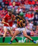 8 August 2021; Eoin Cody of Kilkenny in action against Mark Coleman of Cork during the GAA Hurling All-Ireland Senior Championship semi-final match between Kilkenny and Cork at Croke Park in Dublin. Photo by David Fitzgerald/Sportsfile