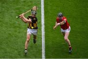 8 August 2021; Conor Fogarty of Kilkenny in action against Conor Cahalane of Cork during the GAA Hurling All-Ireland Senior Championship semi-final match between Kilkenny and Cork at Croke Park in Dublin. Photo by Daire Brennan/Sportsfile