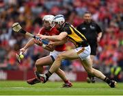 8 August 2021; Patrick Horgan of Cork is tackled by Huw Lawlor of Kilkenny during the GAA Hurling All-Ireland Senior Championship semi-final match between Kilkenny and Cork at Croke Park in Dublin. Photo by Ray McManus/Sportsfile