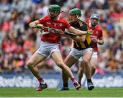 8 August 2021; Séamus Harnedy of Cork in action against Eoin Cody of Kilkenny during the GAA Hurling All-Ireland Senior Championship semi-final match between Kilkenny and Cork at Croke Park in Dublin. Photo by Piaras Ó Mídheach/Sportsfile