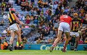 8 August 2021; Adrian Mullen of Kilkenny scores a last minute goal during the GAA Hurling All-Ireland Senior Championship semi-final match between Kilkenny and Cork at Croke Park in Dublin. Photo by Ray McManus/Sportsfile