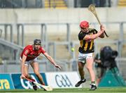 8 August 2021; Adrian Mullen of Kilkenny shoots to score his side's first goal during the GAA Hurling All-Ireland Senior Championship semi-final match between Kilkenny and Cork at Croke Park in Dublin. Photo by Harry Murphy/Sportsfile