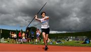 8 August 2021; Lucas Ryan of Crusaders, Dublin, competing in the Boy's U14 Javelin during day three of the Irish Life Health National Juvenile Track & Field Championships at Tullamore Harriers Stadium in Tullamore, Offaly. Photo by Sam Barnes/Sportsfile