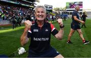 8 August 2021; Cork manager Kieran Kingston celebrates after the GAA Hurling All-Ireland Senior Championship semi-final match between Kilkenny and Cork at Croke Park in Dublin. Photo by Harry Murphy/Sportsfile