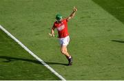 8 August 2021; Séamus Harnedy of Cork celebrates an extra-time point during the GAA Hurling All-Ireland Senior Championship semi-final match between Kilkenny and Cork at Croke Park in Dublin. Photo by Daire Brennan/Sportsfile