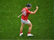 8 August 2021; Declan Dalton of Cork celebrates a second half score during the GAA Hurling All-Ireland Senior Championship semi-final match between Kilkenny and Cork at Croke Park in Dublin. Photo by Daire Brennan/Sportsfile