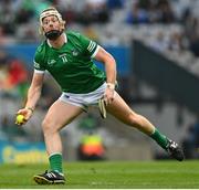 7 August 2021; Cian Lynch of Limerick during the GAA Hurling All-Ireland Senior Championship semi-final match between Limerick and Waterford at Croke Park in Dublin. Photo by Eóin Noonan/Sportsfile