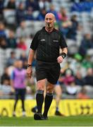 7 August 2021; Referee John Keenan during the GAA Hurling All-Ireland Senior Championship semi-final match between Limerick and Waterford at Croke Park in Dublin. Photo by Eóin Noonan/Sportsfile