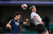 8 August 2021; Sean Murray of Dundalk in action against Lee Desmond of St Patrick's Athletic during the SSE Airtricity League Premier Division match between Dundalk and St Patrick's Athletic at Oriel Park in Dundalk, Louth. Photo by Seb Daly/Sportsfile