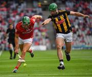 8 August 2021; Alan Cadogan of Cork is tackled by Tommy Walsh of Kilkenny during the GAA Hurling All-Ireland Senior Championship semi-final match between Kilkenny and Cork at Croke Park in Dublin. Photo by Ray McManus/Sportsfile