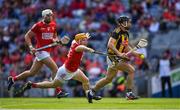 8 August 2021; Conor Fogarty of Kilkenny is tackled by Niall O'Leary of Cork during the GAA Hurling All-Ireland Senior Championship semi-final match between Kilkenny and Cork at Croke Park in Dublin. Photo by Ray McManus/Sportsfile