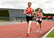 8 August 2021; Padraig Corduff of Westport AC, Mayo, competing in the Boy's U16 3000m during day three of the Irish Life Health National Juvenile Track & Field Championships at Tullamore Harriers Stadium in Tullamore, Offaly. Photo by Sam Barnes/Sportsfile