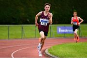 8 August 2021; Conor Sherwin of Mullingar Harriers AC, Westmeath, competing in the Boy's U16 3000m during day three of the Irish Life Health National Juvenile Track & Field Championships at Tullamore Harriers Stadium in Tullamore, Offaly. Photo by Sam Barnes/Sportsfile