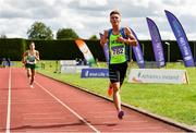 8 August 2021; Scott Fagan of Metro/St Brigid's AC, Dublin, competing in the Boy's U19 3000m during day three of the Irish Life Health National Juvenile Track & Field Championships at Tullamore Harriers Stadium in Tullamore, Offaly. Photo by Sam Barnes/Sportsfile