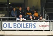 8 August 2021; Monaghan football manager Seamus McEnaney and footballer Conor McManus look on during the GAA Hurling All-Ireland Senior Championship semi-final match between Kilkenny and Cork at Croke Park in Dublin. Photo by Harry Murphy/Sportsfile