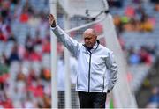 8 August 2021; An umpire signals for a '65 during the GAA Hurling All-Ireland Senior Championship semi-final match between Kilkenny and Cork at Croke Park in Dublin. Photo by Piaras Ó Mídheach/Sportsfile