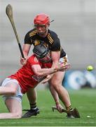 8 August 2021; Conor Cahalane of Cork in action against Adrian Mullen of Kilkenny during the GAA Hurling All-Ireland Senior Championship semi-final match between Kilkenny and Cork at Croke Park in Dublin. Photo by Piaras Ó Mídheach/Sportsfile
