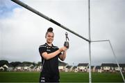 10 August 2021; Emma Duggan of Meath with her PwC GPA Player of the Month award in football for July at her home club St Peter's GAA in Dunboyne, Meath. Photo by David Fitzgerald/Sportsfile