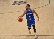 10 August 2021; Davide Macina of San Marino during the FIBA Men’s European Championship for Small Countries day one match between Malta and San Marino at National Basketball Arena in Tallaght, Dublin. Photo by Eóin Noonan/Sportsfile