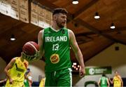 10 August 2021; Jordan Blount of Ireland during the FIBA Men’s European Championship for Small Countries day one match between Andorra and Ireland at National Basketball Arena in Tallaght, Dublin. Photo by Eóin Noonan/Sportsfile