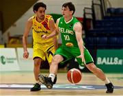 10 August 2021; Ciaran Roe of Ireland in action against Josep Oriol Fernandez of Andorra during the FIBA Men’s European Championship for Small Countries day one match between Andorra and Ireland at National Basketball Arena in Tallaght, Dublin. Photo by Eóin Noonan/Sportsfile