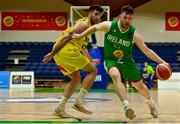 10 August 2021; Jordan Blount of Ireland in action against Aaron Guzman of Andorra during the FIBA Men’s European Championship for Small Countries day one match between Andorra and Ireland at National Basketball Arena in Tallaght, Dublin. Photo by Eóin Noonan/Sportsfile