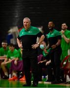 10 August 2021; Ireland head coach Mark Keenan during the FIBA Men’s European Championship for Small Countries day one match between Andorra and Ireland at National Basketball Arena in Tallaght, Dublin. Photo by Eóin Noonan/Sportsfile