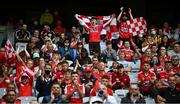 8 August 2021; Supporters during the GAA Hurling All-Ireland Senior Championship semi-final match between Kilkenny and Cork at Croke Park in Dublin. Photo by David Fitzgerald/Sportsfile