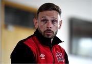 11 August 2021; Andy Boyle during a Dundalk press conference at Tallaght Stadium in Dublin. Photo by Ben McShane/Sportsfile