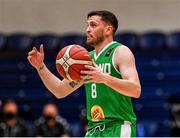 10 August 2021; Kyle Hosford of Ireland during the FIBA Men’s European Championship for Small Countries day one match between Andorra and Ireland at National Basketball Arena in Tallaght, Dublin. Photo by Eóin Noonan/Sportsfile