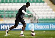 11 August 2021; Wilfred Zahibo during a Dundalk training session at Tallaght Stadium in Dublin. Photo by Ben McShane/Sportsfile