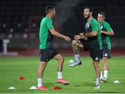 11 August 2021; Richie Towell during a Shamrock Rovers training session at Elbasan Arena in Elbasan, Albania. Photo by Florion Goga/Sportsfile