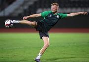 11 August 2021; Liam Scales during a Shamrock Rovers training session at Elbasan Arena in Elbasan, Albania. Photo by Florion Goga/Sportsfile